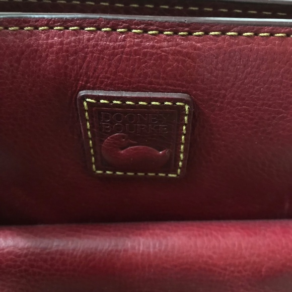 Dooney & Bourke Large Florentine Leather Front Pocket Satchel - Picture 8 of 9